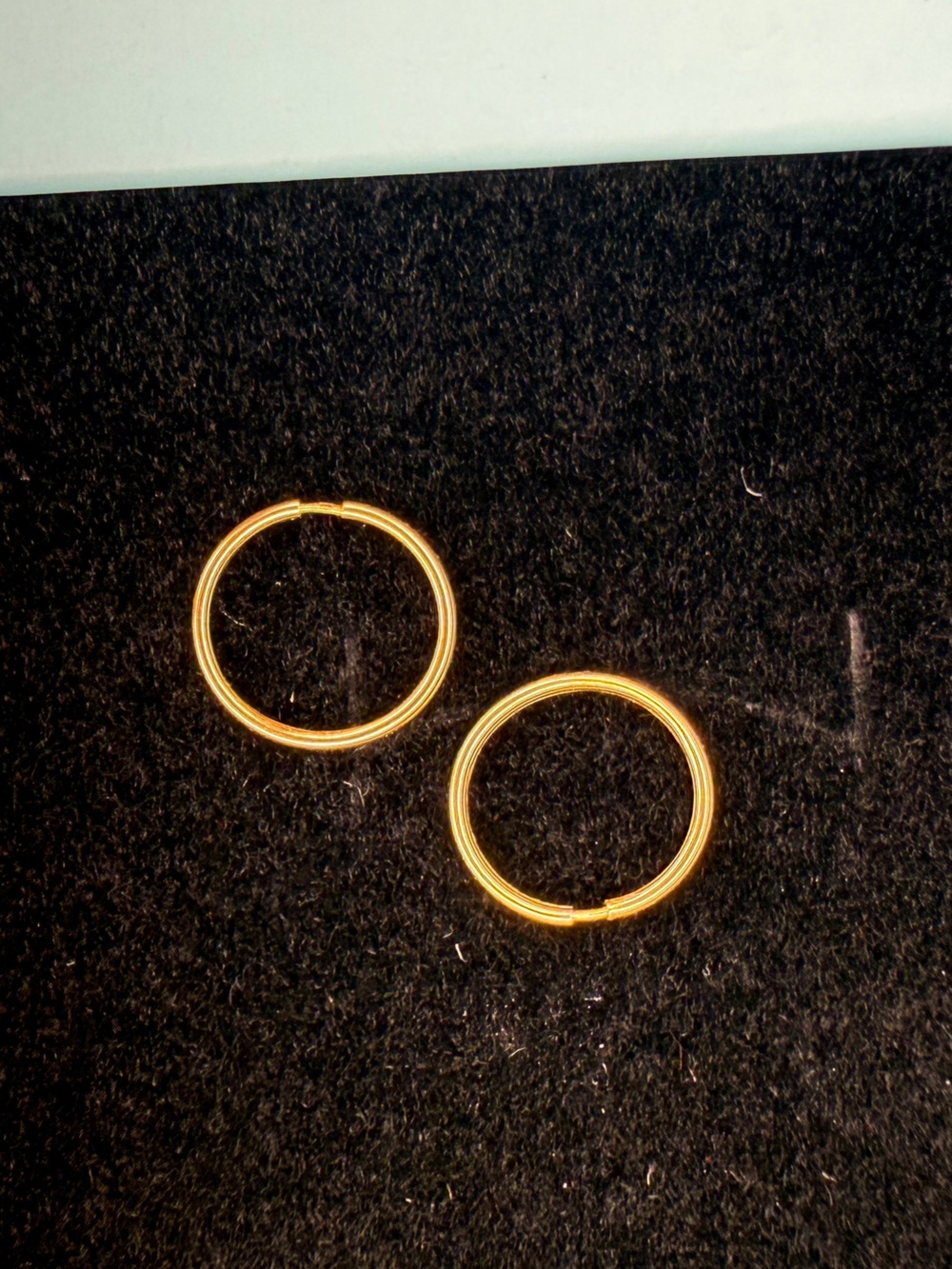 Solid 14K Gold Huggie Hoop Earrings